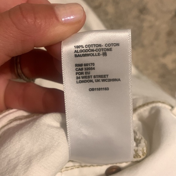 BDG high-waisted cowboy jeans white size 24 - Picture 8 of 14